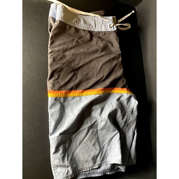 Quiksilver Mens 30 Striped Highline Recycler Board Shorts Beach Swim Trunks - Picture 3 of 9